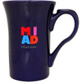 18 Oz. Stow Funnel Latte Mug with Thumb Rest - Screen Printed (Cobalt Blue)